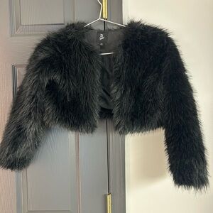 Black Faux Fur Jacket